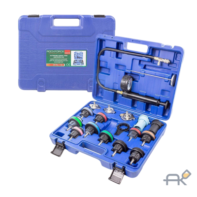 Набор приспособлений для тестирования систем охлаждения 18пр.(0-2.5bar). в кейсе RF-922G1B 